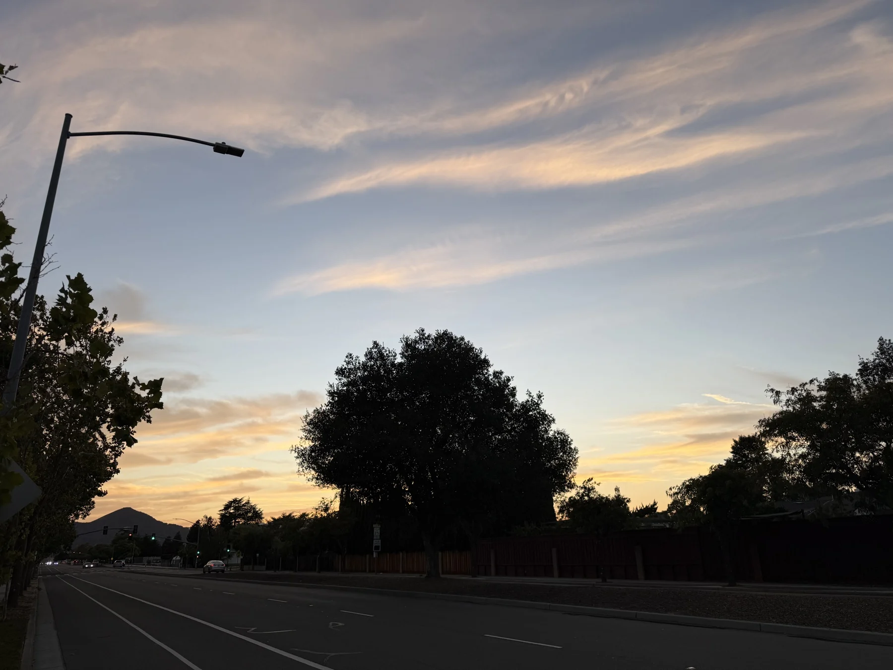 September 13 sunset photographed at 7:16 PM, just before calculated sunset